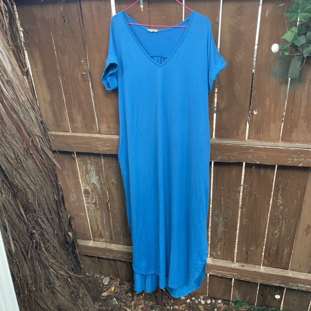 Entro Vibrant Blue Maxi Dress